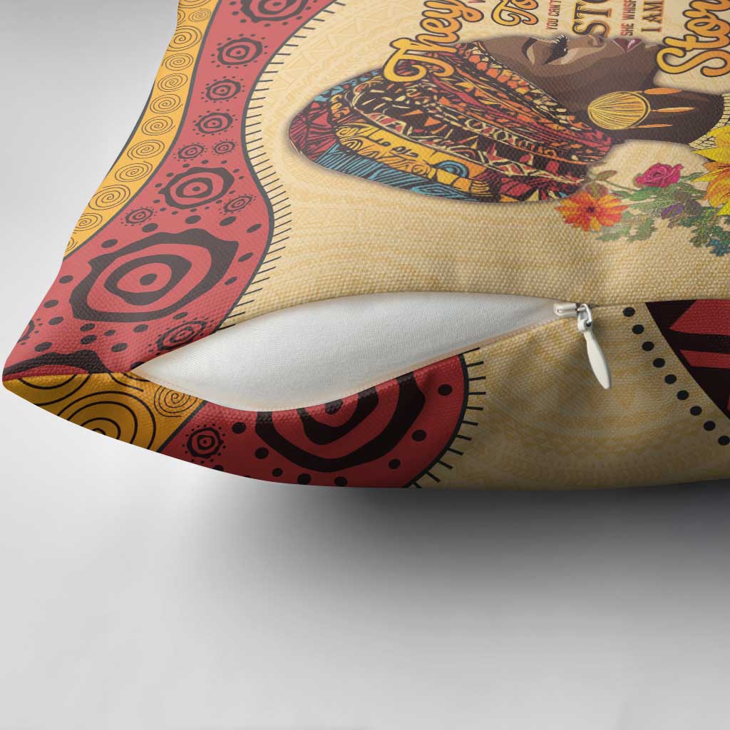 Black History Month Pillow Cover African Woman Afro I Am The Storm - Wonder Print Shop