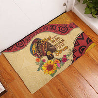 Black History Month Rubber Doormat African Woman Afro I Am The Storm - Wonder Print Shop