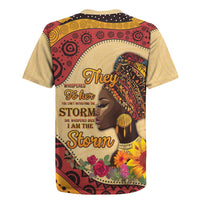Black History Month Rugby Jersey African Woman Afro I Am The Storm - Wonder Print Shop