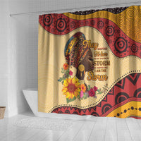 Black History Month Shower Curtain African Woman Afro I Am The Storm - Wonder Print Shop