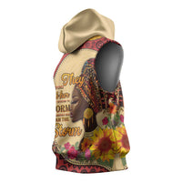 Black History Month Sleeveless Hoodie African Woman Afro I Am The Storm - Wonder Print Shop