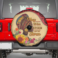 Black History Month Spare Tire Cover African Woman Afro I Am The Storm - Wonder Print Shop