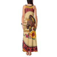 Black History Month Tank Maxi Dress African Woman Afro I Am The Storm - Wonder Print Shop