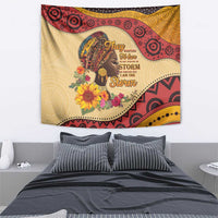 Black History Month Tapestry African Woman Afro I Am The Storm - Wonder Print Shop
