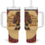 Black History Month Tumbler With Handle African Woman Afro I Am The Storm - Wonder Print Shop
