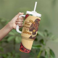 Black History Month Tumbler With Handle African Woman Afro I Am The Storm - Wonder Print Shop