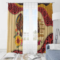 Black History Month Window Curtain African Woman Afro I Am The Storm - Wonder Print Shop