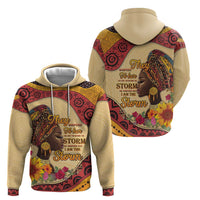 Black History Month Zip Hoodie African Woman Afro I Am The Storm - Wonder Print Shop