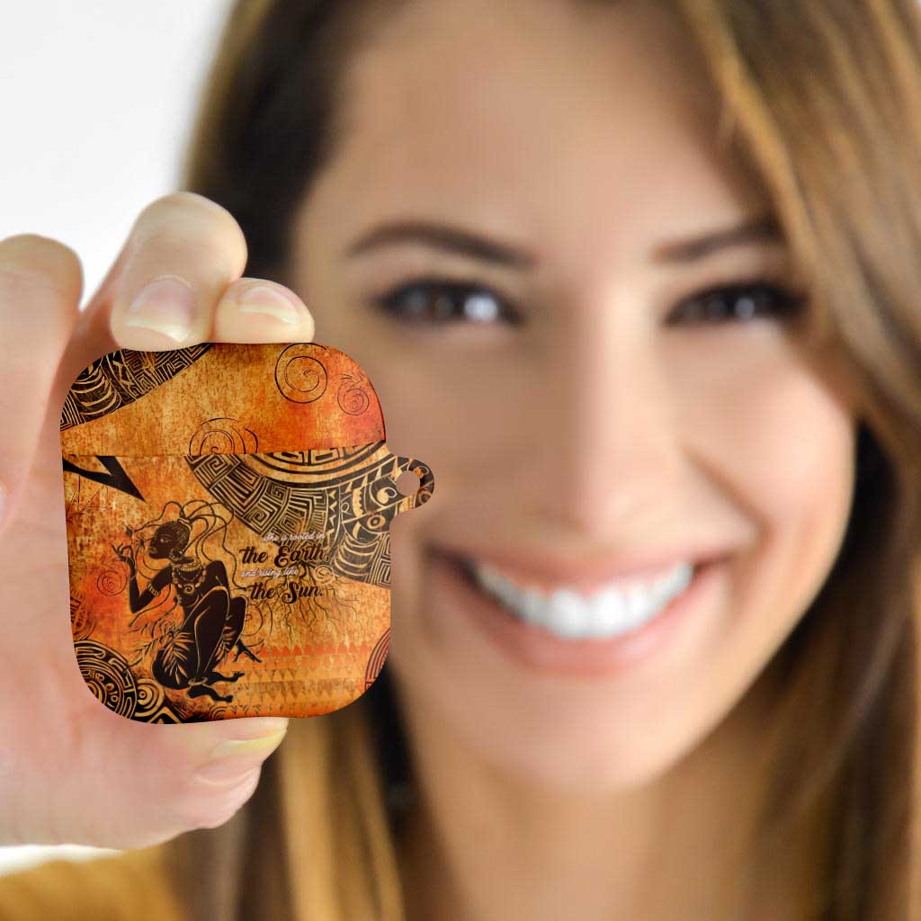 African Women AirPods Case She Is Rooted In The Earth and Rising Like The Sun - Wonder Print Shop