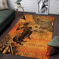 African Women Area Rug She Is Rooted In The Earth and Rising Like The Sun - Wonder Print Shop