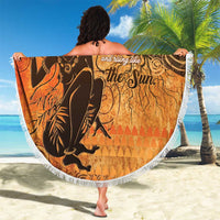 African Women Beach Blanket She Is Rooted In The Earth and Rising Like The Sun - Wonder Print Shop