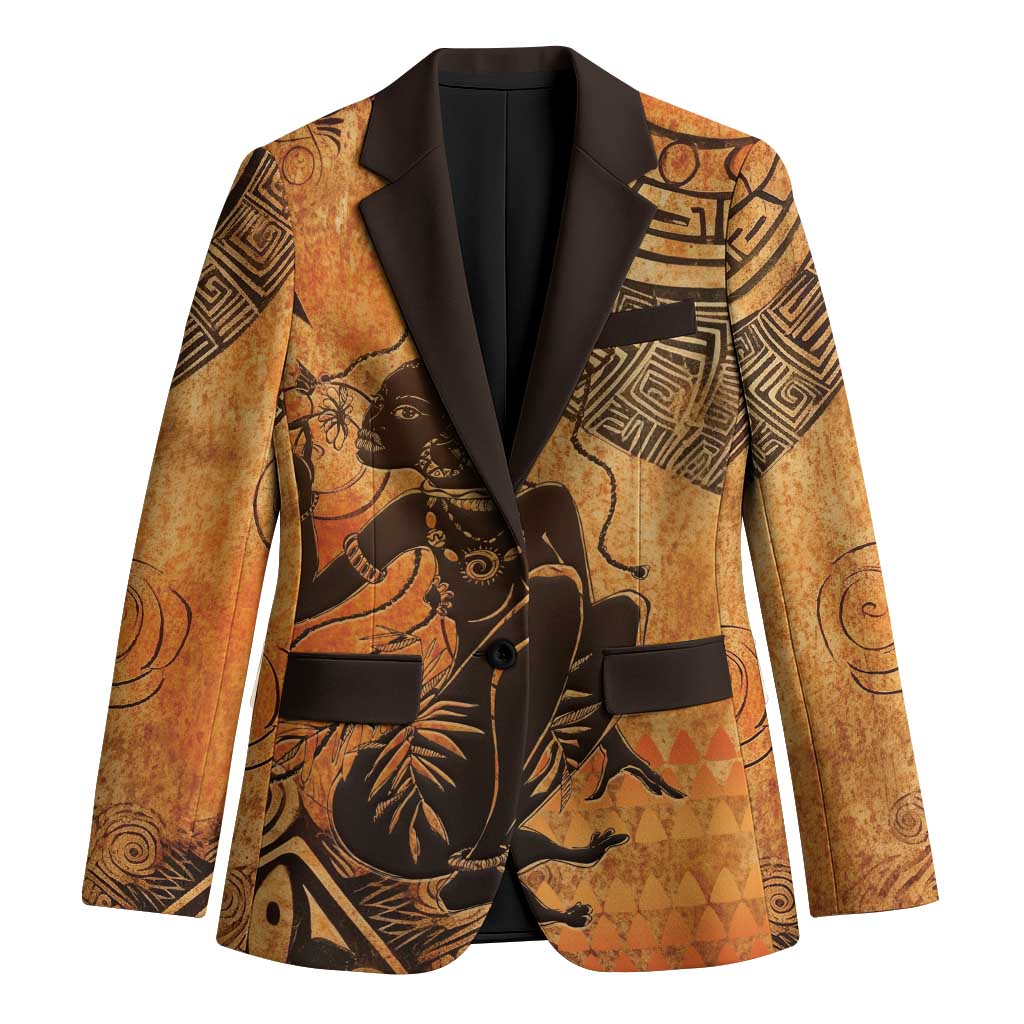 African Women Blazer She Is Rooted In The Earth and Rising Like The Sun - Wonder Print Shop