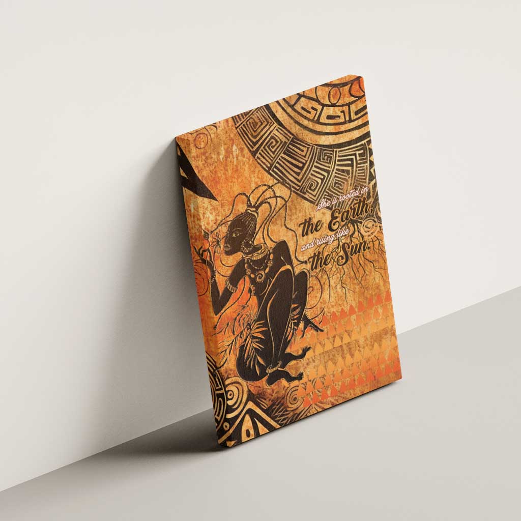 African Women Canvas Wall Art She Is Rooted In The Earth and Rising Like The Sun - Wonder Print Shop