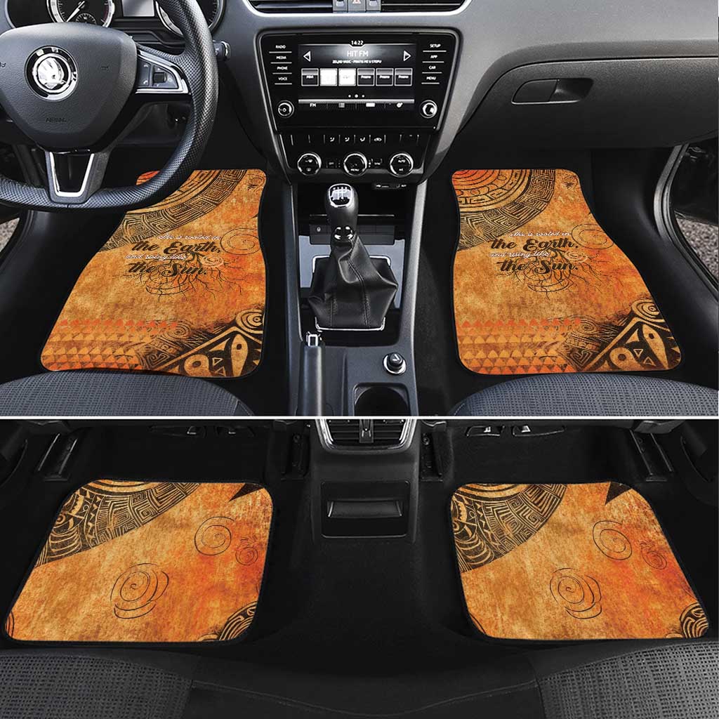 African Women Car Mats She Is Rooted In The Earth and Rising Like The Sun - Wonder Print Shop