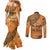 African Women Couples Matching Mermaid Dress and Long Sleeve Button Shirt She Is Rooted In The Earth and Rising Like The Sun - Wonder Print Shop