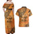 African Women Couples Matching Off Shoulder Maxi Dress and Hawaiian Shirt She Is Rooted In The Earth and Rising Like The Sun - Wonder Print Shop