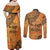 African Women Couples Matching Off Shoulder Maxi Dress and Long Sleeve Button Shirt She Is Rooted In The Earth and Rising Like The Sun - Wonder Print Shop