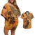 African Women Couples Matching Off Shoulder Short Dress and Hawaiian Shirt She Is Rooted In The Earth and Rising Like The Sun - Wonder Print Shop