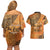 African Women Couples Matching Off Shoulder Short Dress and Hawaiian Shirt She Is Rooted In The Earth and Rising Like The Sun - Wonder Print Shop