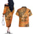 African Women Couples Matching Off The Shoulder Long Sleeve Dress and Hawaiian Shirt She Is Rooted In The Earth and Rising Like The Sun - Wonder Print Shop