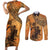 African Women Couples Matching Short Sleeve Bodycon Dress and Long Sleeve Button Shirt She Is Rooted In The Earth and Rising Like The Sun - Wonder Print Shop