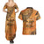 African Women Couples Matching Summer Maxi Dress and Hawaiian Shirt She Is Rooted In The Earth and Rising Like The Sun - Wonder Print Shop