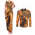 African Women Couples Matching Tank Maxi Dress and Long Sleeve Button Shirt She Is Rooted In The Earth and Rising Like The Sun - Wonder Print Shop
