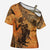 African Women Cross Shoulder Shirt She Is Rooted In The Earth and Rising Like The Sun - Wonder Print Shop