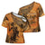 African Women Cross Shoulder Shirt She Is Rooted In The Earth and Rising Like The Sun - Wonder Print Shop