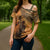 African Women Cross Shoulder Shirt She Is Rooted In The Earth and Rising Like The Sun - Wonder Print Shop