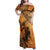 African Women Family Matching Off Shoulder Maxi Dress and Hawaiian Shirt She Is Rooted In The Earth and Rising Like The Sun - Wonder Print Shop