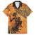 African Women Family Matching Off Shoulder Short Dress and Hawaiian Shirt She Is Rooted In The Earth and Rising Like The Sun - Wonder Print Shop