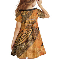African Women Family Matching Short Sleeve Bodycon Dress and Hawaiian Shirt She Is Rooted In The Earth and Rising Like The Sun - Wonder Print Shop
