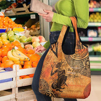 African Women Grocery Bag She Is Rooted In The Earth and Rising Like The Sun - Wonder Print Shop