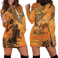 African Women Hoodie Dress She Is Rooted In The Earth and Rising Like The Sun - Wonder Print Shop