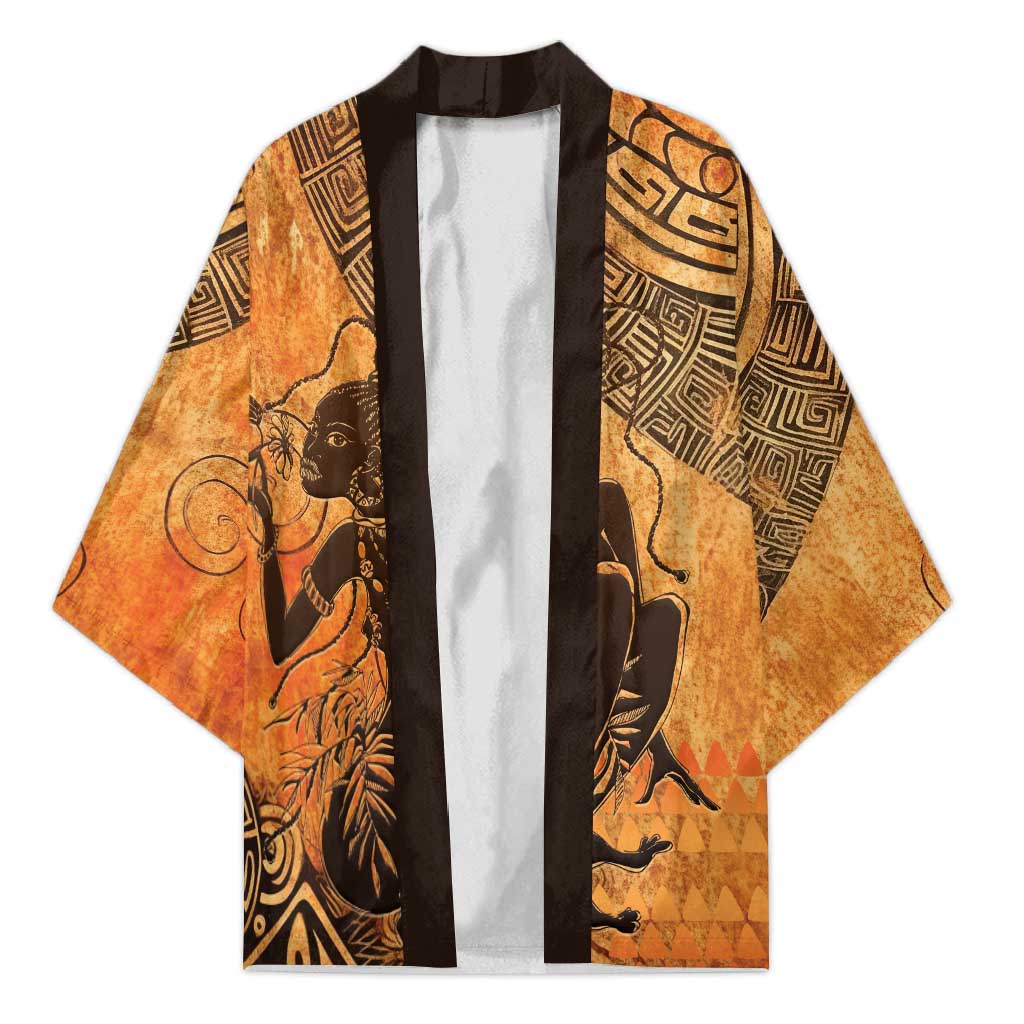 African Women Kimono She Is Rooted In The Earth and Rising Like The Sun - Wonder Print Shop