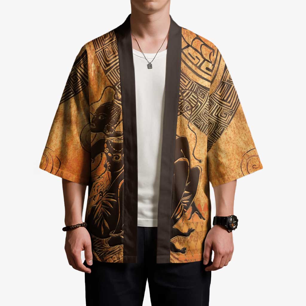 African Women Kimono She Is Rooted In The Earth and Rising Like The Sun - Wonder Print Shop