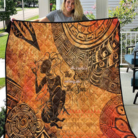 African Women Quilt She Is Rooted In The Earth and Rising Like The Sun - Wonder Print Shop