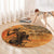 African Women Round Carpet She Is Rooted In The Earth and Rising Like The Sun - Wonder Print Shop