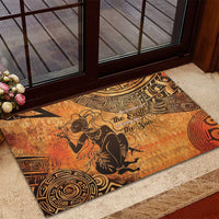African Women Rubber Doormat She Is Rooted In The Earth and Rising Like The Sun - Wonder Print Shop
