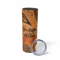 African Women Skinny Tumbler She Is Rooted In The Earth and Rising Like The Sun - Wonder Print Shop