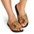African Women Slide Sandals She Is Rooted In The Earth and Rising Like The Sun - Wonder Print Shop