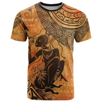 African Women T Shirt She Is Rooted In The Earth and Rising Like The Sun - Wonder Print Shop