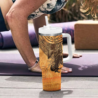 African Women Tumbler With Handle She Is Rooted In The Earth and Rising Like The Sun - Wonder Print Shop