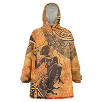 African Women Wearable Blanket Hoodie She Is Rooted In The Earth and Rising Like The Sun - Wonder Print Shop