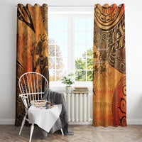 African Women Window Curtain She Is Rooted In The Earth and Rising Like The Sun - Wonder Print Shop