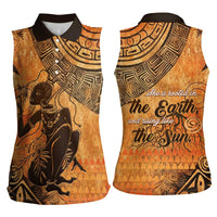 African Women Women Sleeveless Polo Shirt She Is Rooted In The Earth and Rising Like The Sun - Wonder Print Shop