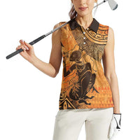 African Women Women Sleeveless Polo Shirt She Is Rooted In The Earth and Rising Like The Sun - Wonder Print Shop