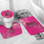 African Women Bathroom Set Black Beautiful Brave and Bressed - Pink Color - Wonder Print Shop