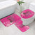 African Women Bathroom Set Black Beautiful Brave and Bressed - Pink Color - Wonder Print Shop